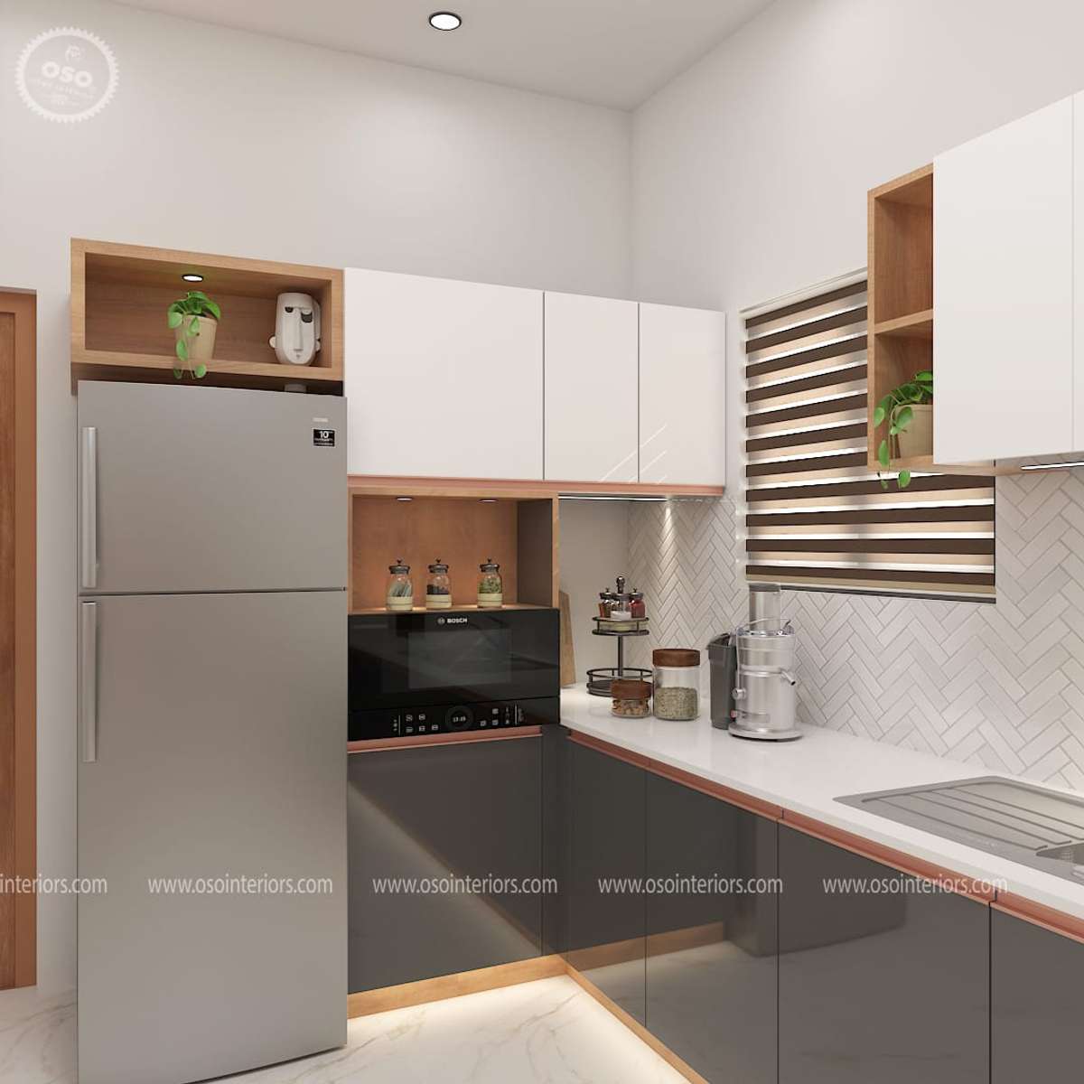 Lighting, Kitchen, Storage Designs by Interior Designer OSO Home Interiors, Ernakulam | Kolo