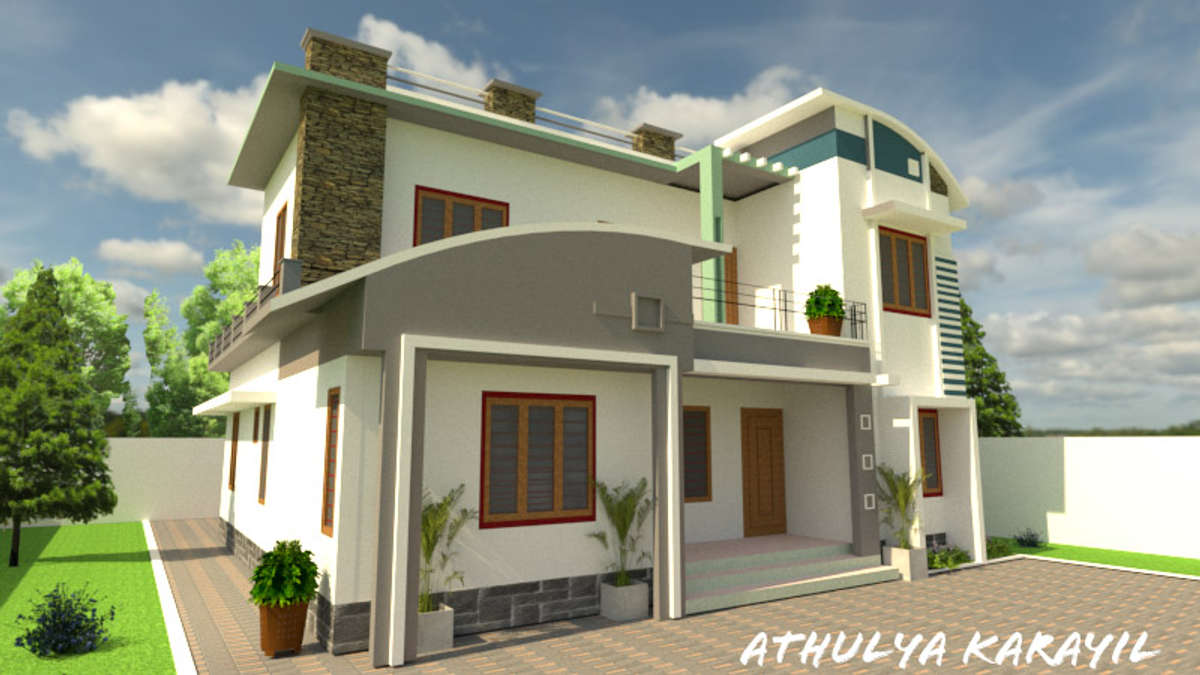 Designs by Civil Engineer ATHULYA KARAYIL, Thrissur | Kolo