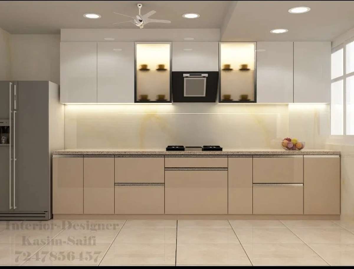 Kitchen, Lighting, Storage, Window Designs by Interior Designer Decent Interiors, Gautam Buddh Nagar | Kolo