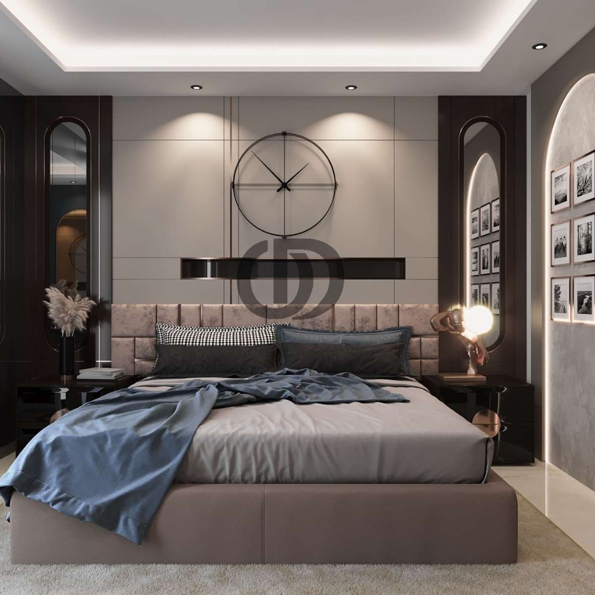Bedroom, Furniture, Lighting, Storage, Wall Designs by Architect ODarcinterior , Delhi | Kolo