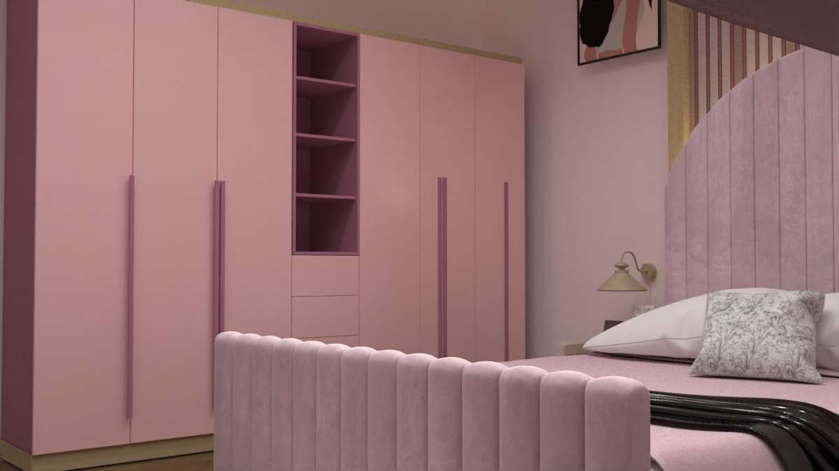 Furniture, Bedroom, Storage, Wall, Home Decor Designs by Interior Designer Aditi Koolwal, Jaipur | Kolo