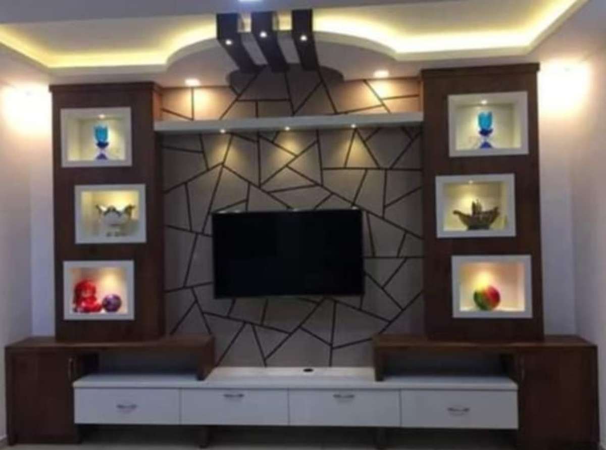 pop design for lcd tv wall unit