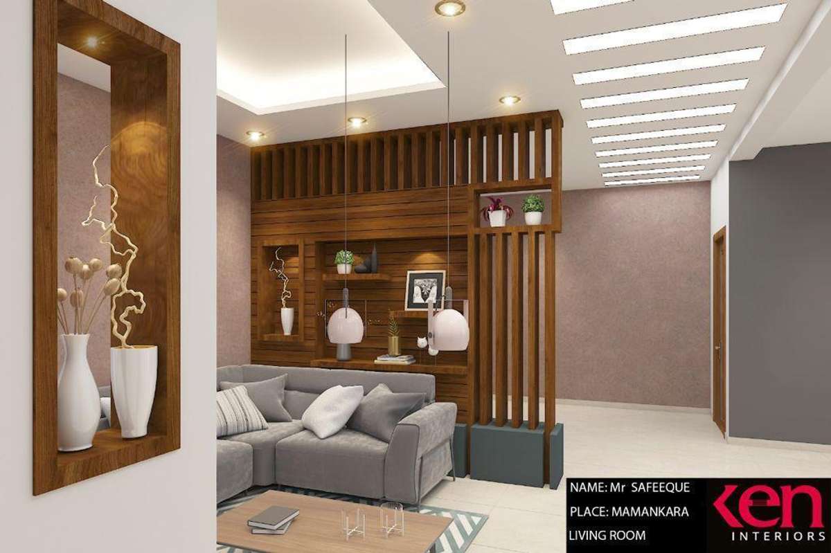 Living, Furniture, Ceiling, Lighting, Home Decor Designs by Architect Ar anulashin, Malappuram | Kolo