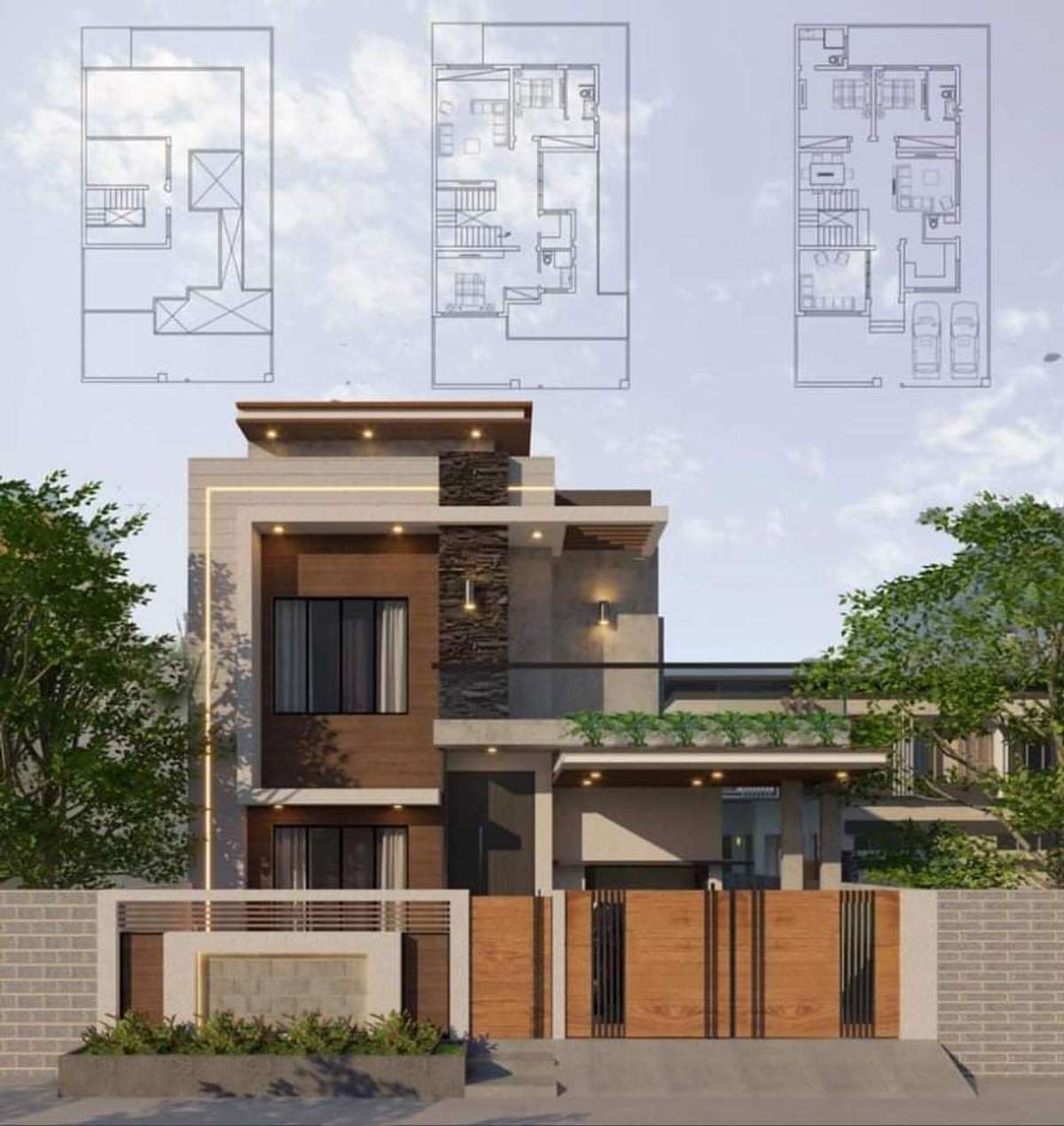 Exterior, Plans Designs by Architect MRK STRUCTURAL CONSULTANT, Jaipur | Kolo
