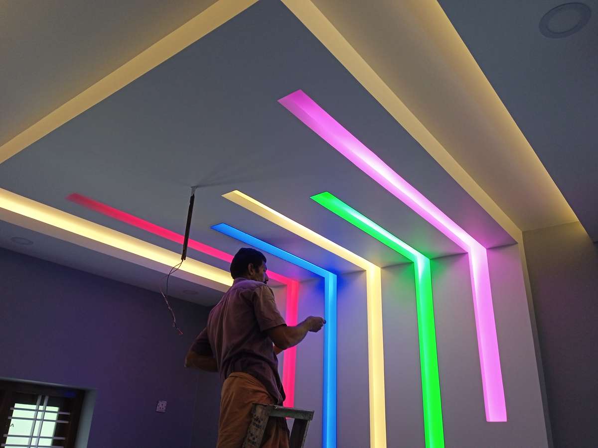 Ceiling, Lighting Designs by Electric Works PRADEESH MAVELIKARA, Alappuzha | Kolo