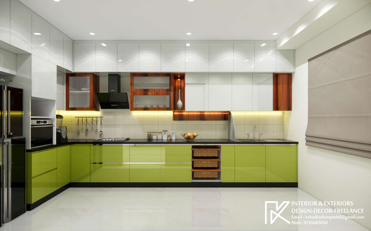 Kitchen, Lighting, Storage Designs by Interior Designer irshad k, Malappuram | Kolo