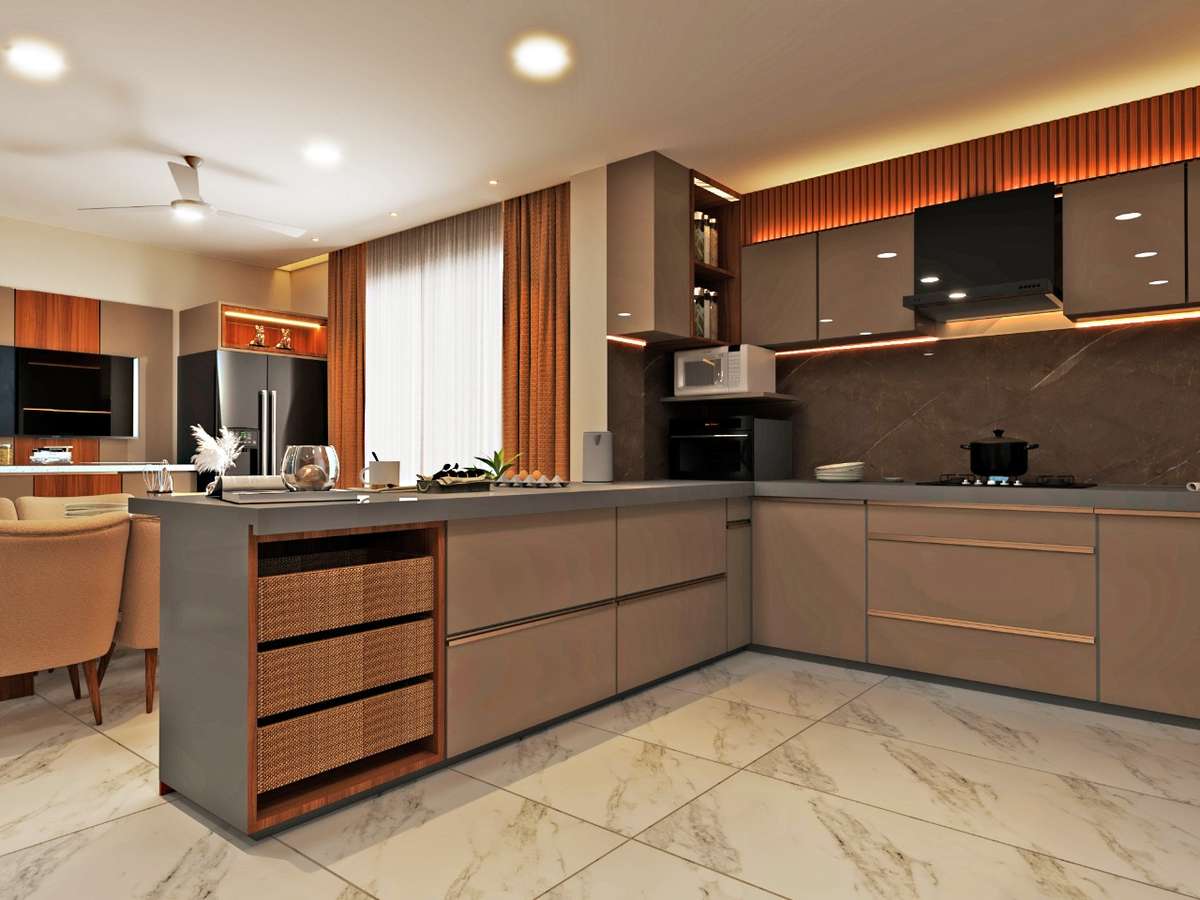 Lighting, Kitchen, Storage Designs by Interior Designer pranjal goyal, Indore | Kolo