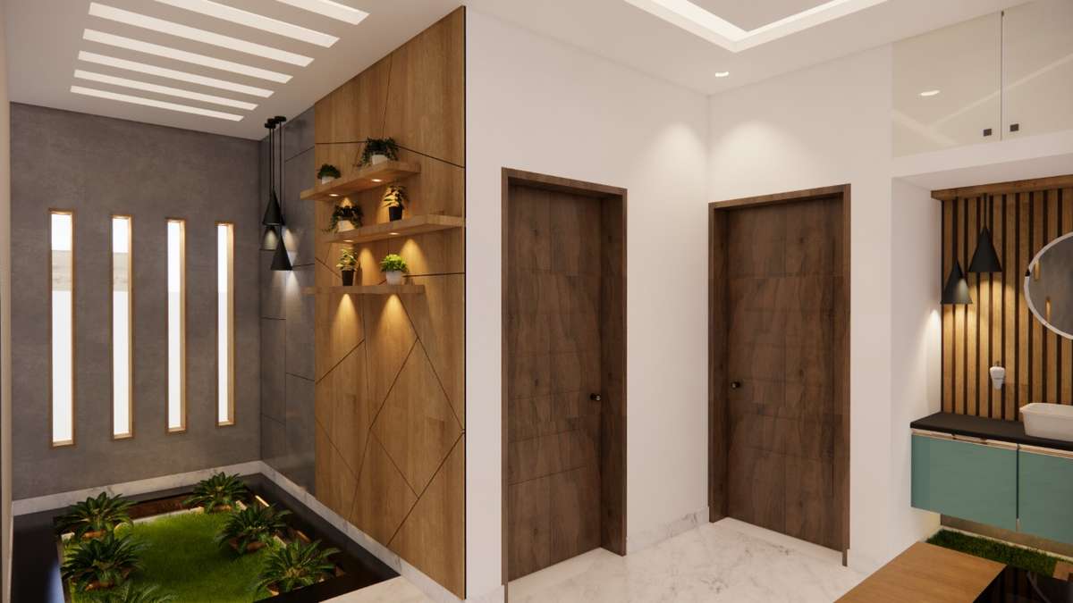 Dining, Lighting, Storage, Door, Wall Designs by Interior Designer rd rd, Kollam | Kolo