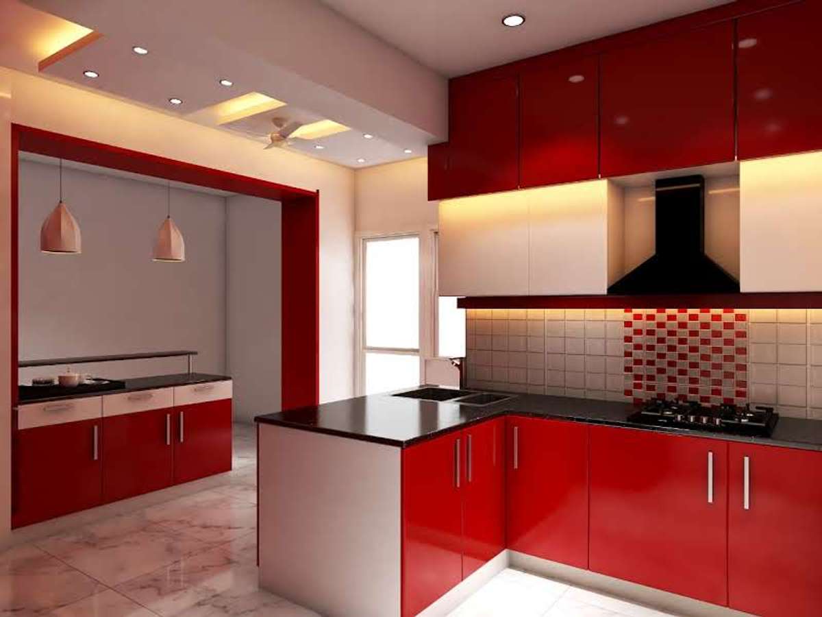 Kitchen, Lighting, Storage Designs by Civil Engineer Er sahil khan, Gautam Buddh Nagar | Kolo