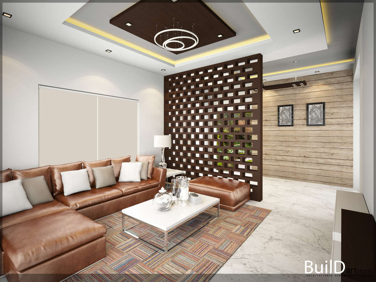 Living, Ceiling, Wall, Lighting Designs by 3D & CAD bharath chithambaram, Malappuram | Kolo