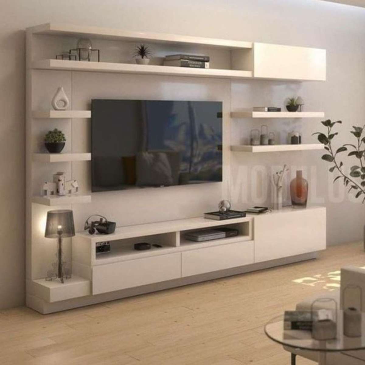 Lighting, Living, Storage Designs by Contractor Modern Interior Resolution, Delhi | Kolo