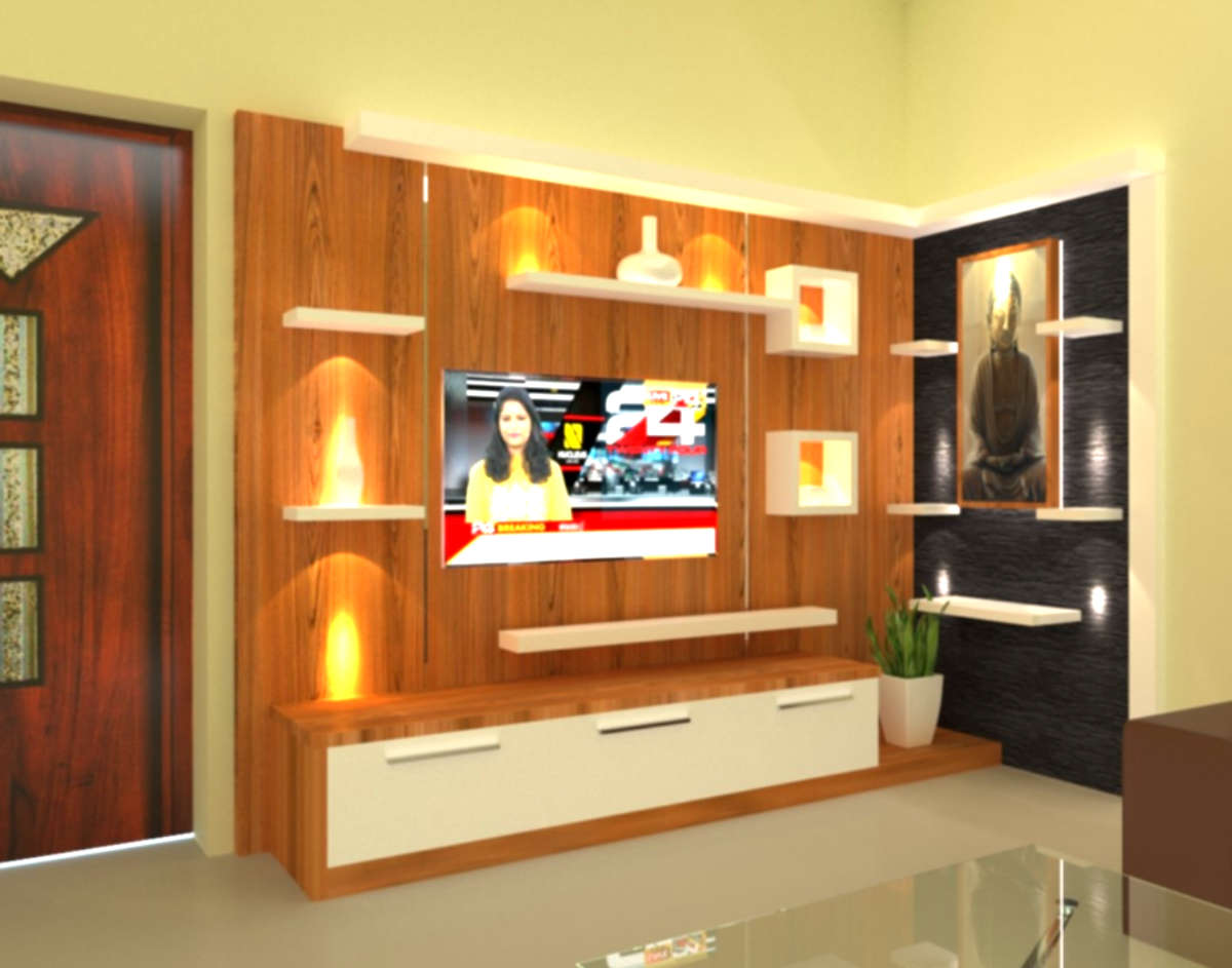 Lighting, Living, Storage, Home Decor, Door Designs by Interior Designer Sivan G, Palakkad | Kolo