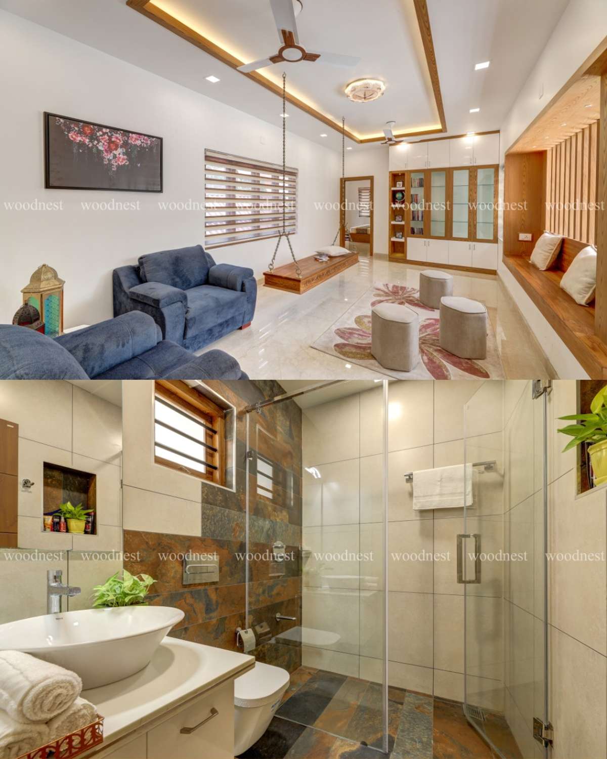 Exterior, Lighting Designs by Interior Designer Woodnest Developers, Thrissur | Kolo
