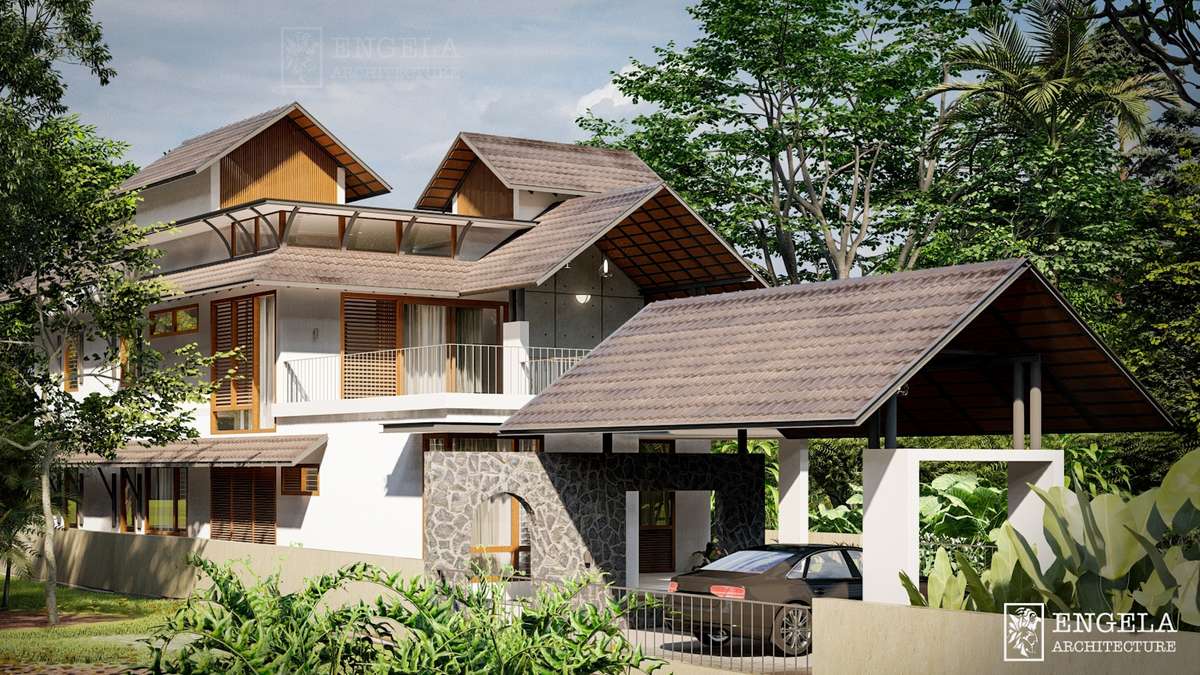 Designs by Architect Rubeeh ENGELA ARCHITECTURE, Malappuram | Kolo