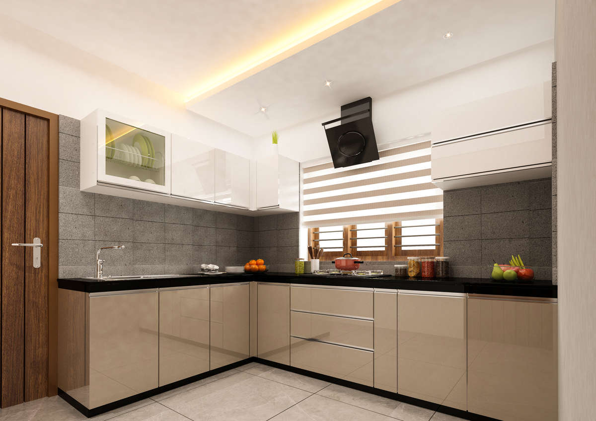 Kitchen, Lighting, Storage Designs by Architect sakkeer sha, Palakkad | Kolo