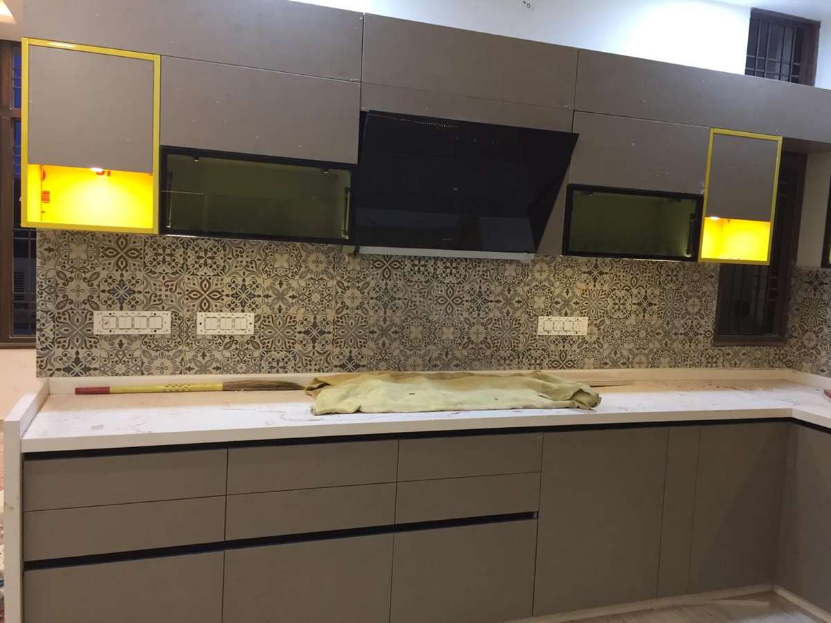 Kitchen, Storage Designs by Contractor Rajendra Tatera, Jaipur | Kolo