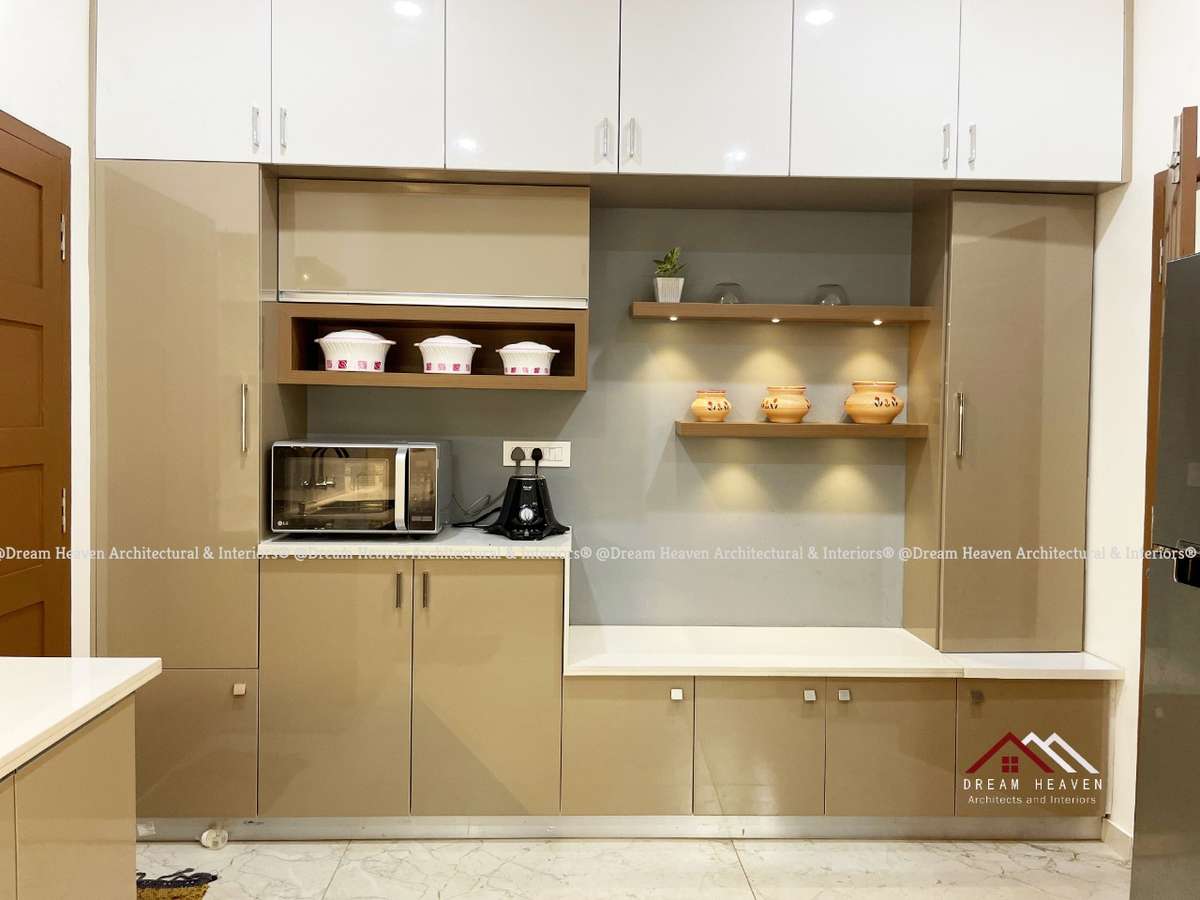 Kitchen, Storage, Lighting Designs by Interior Designer Dream Heaven Architects  interiors, Ernakulam | Kolo