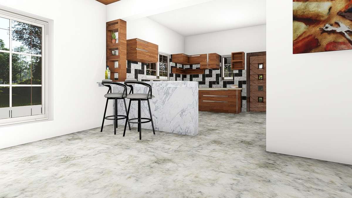 Flooring, Kitchen, Storage, Furniture Designs by Civil Engineer Melvin Joseph, Thrissur | Kolo