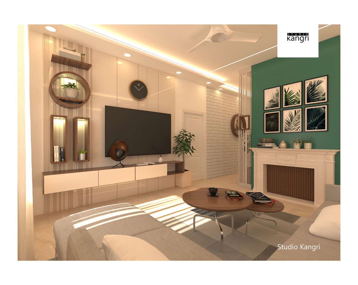 Living, Lighting, Storage Designs by Architect Kishan Saini Architects, Jaipur | Kolo
