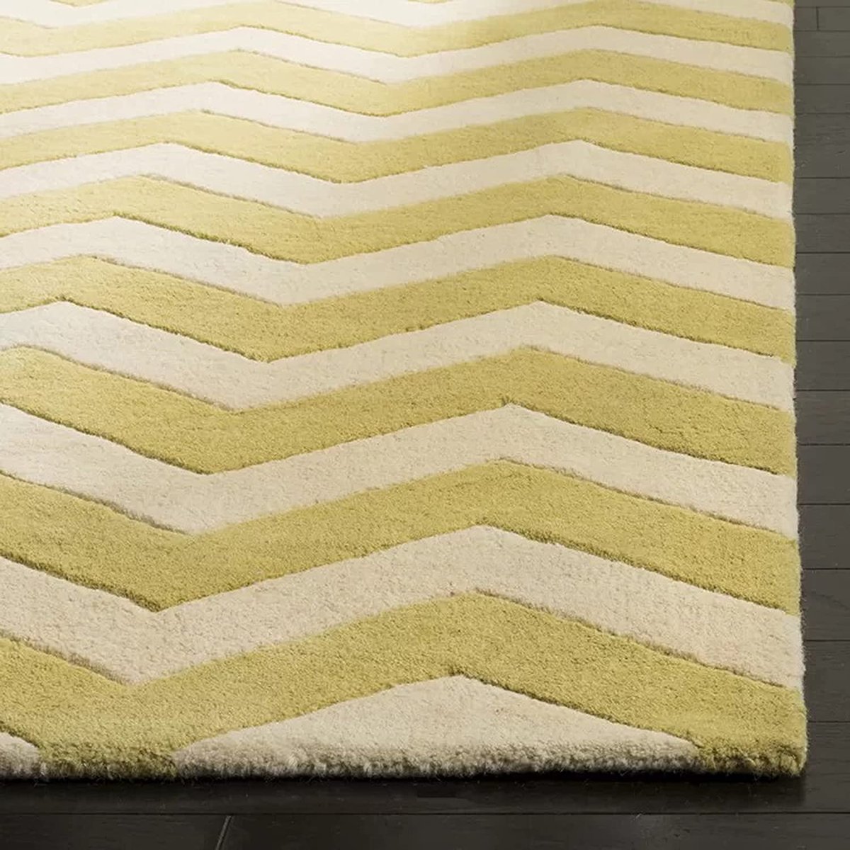 ZOHAN RUGS Zigzag Pattern Handmade Hand Tufted Wool Carpet for Living ...