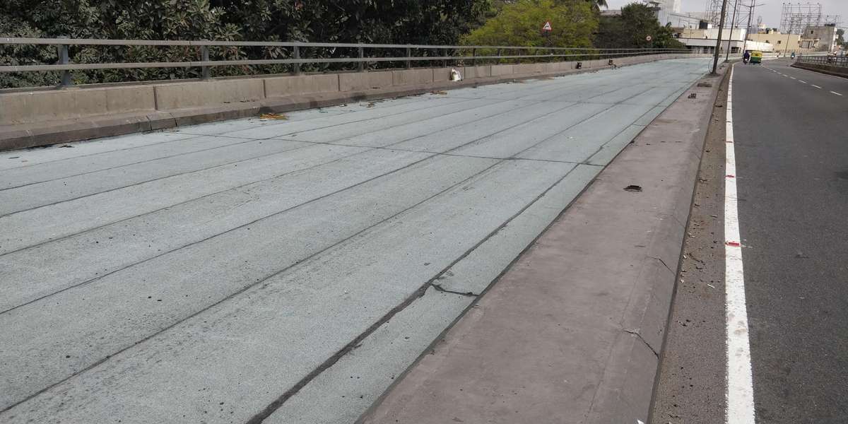 APP Mineral top bitumen Membrane work on Bridge deck top slab carried out by RoofCare 