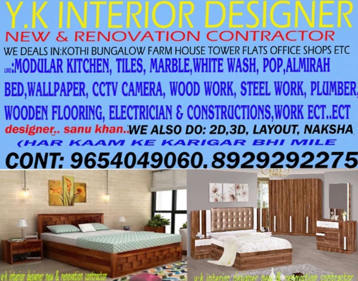 Y.K interior designer new and renovation contractor 