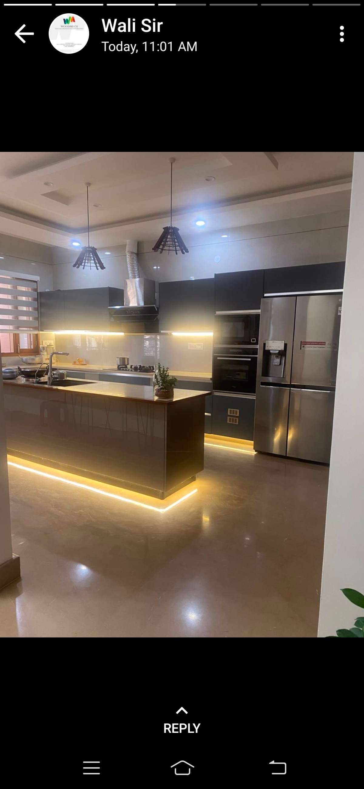 sir bottam light me led strip with liner profile ka use kro see this image in kitchens