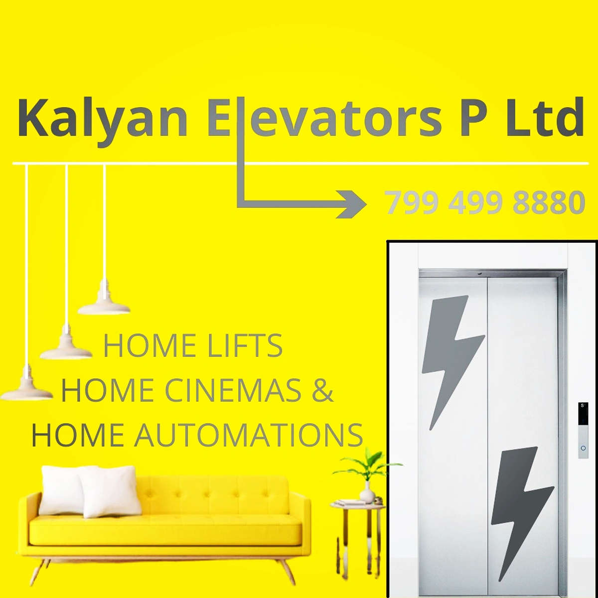 ❤


Kalyan Home Elevators offers the long-awaited solution to vertical mobility within homes at affordable prices and easy-to-use features. Our customized and aesthetically designed home lifts are easily installable in preexisting homes as well as houses under construction, and help you relieve the headache of climbing. More details:- 