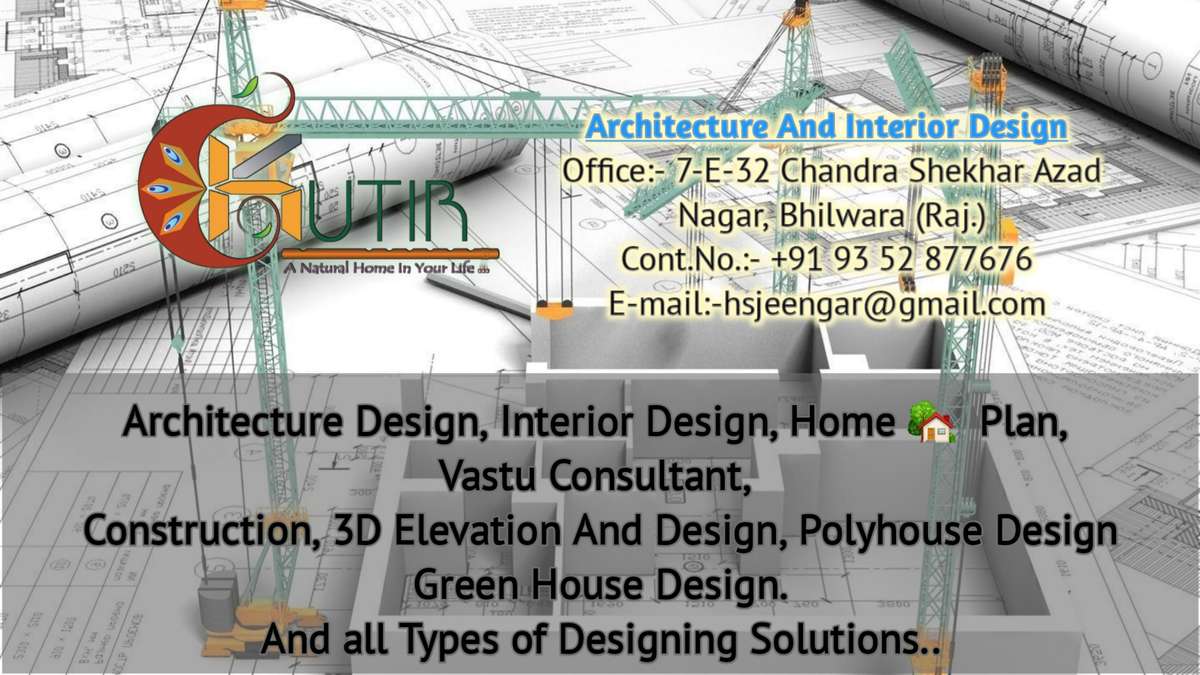 Architectural Plan 4 Rupees Per Sqft 
Architectural Project Drw. 35 Rupees Per Sqft 
Front 3D Elevation Design 15,000-20,000 Asper Design
Interior 10,000-20,000 Per Room As Per Design

Terms & Conditions 
Full payment advance 
-two time editing free
-3rd time editing 50% chargeable…