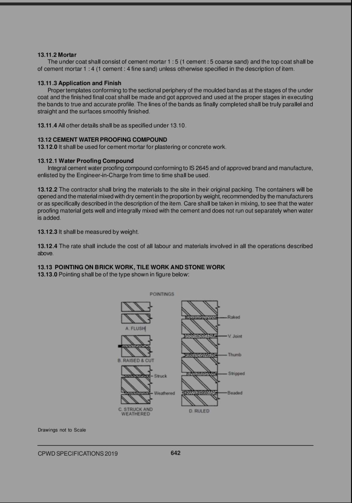 Spec for exterior plaster.