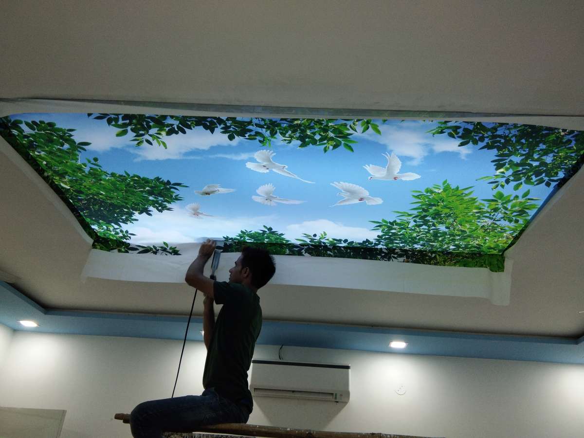 3d stretch ceiling ka liye sampark kare