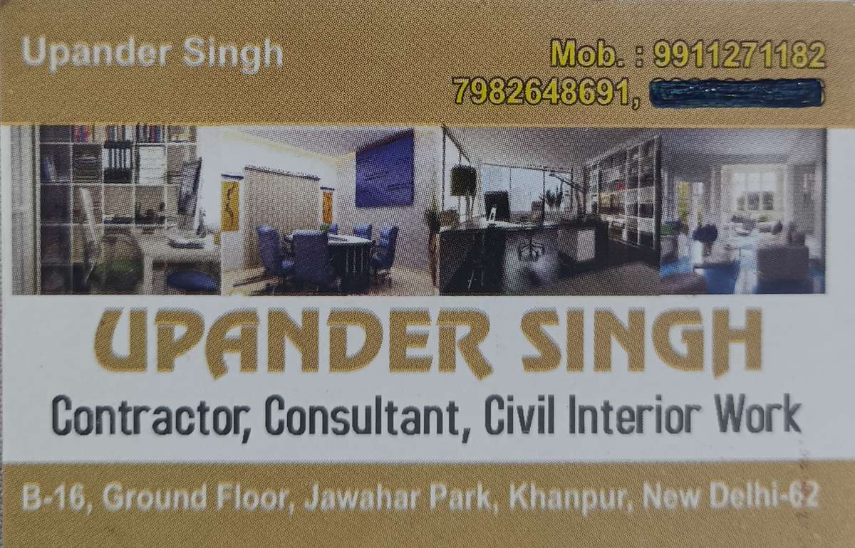call for any type of interiors or civil work.