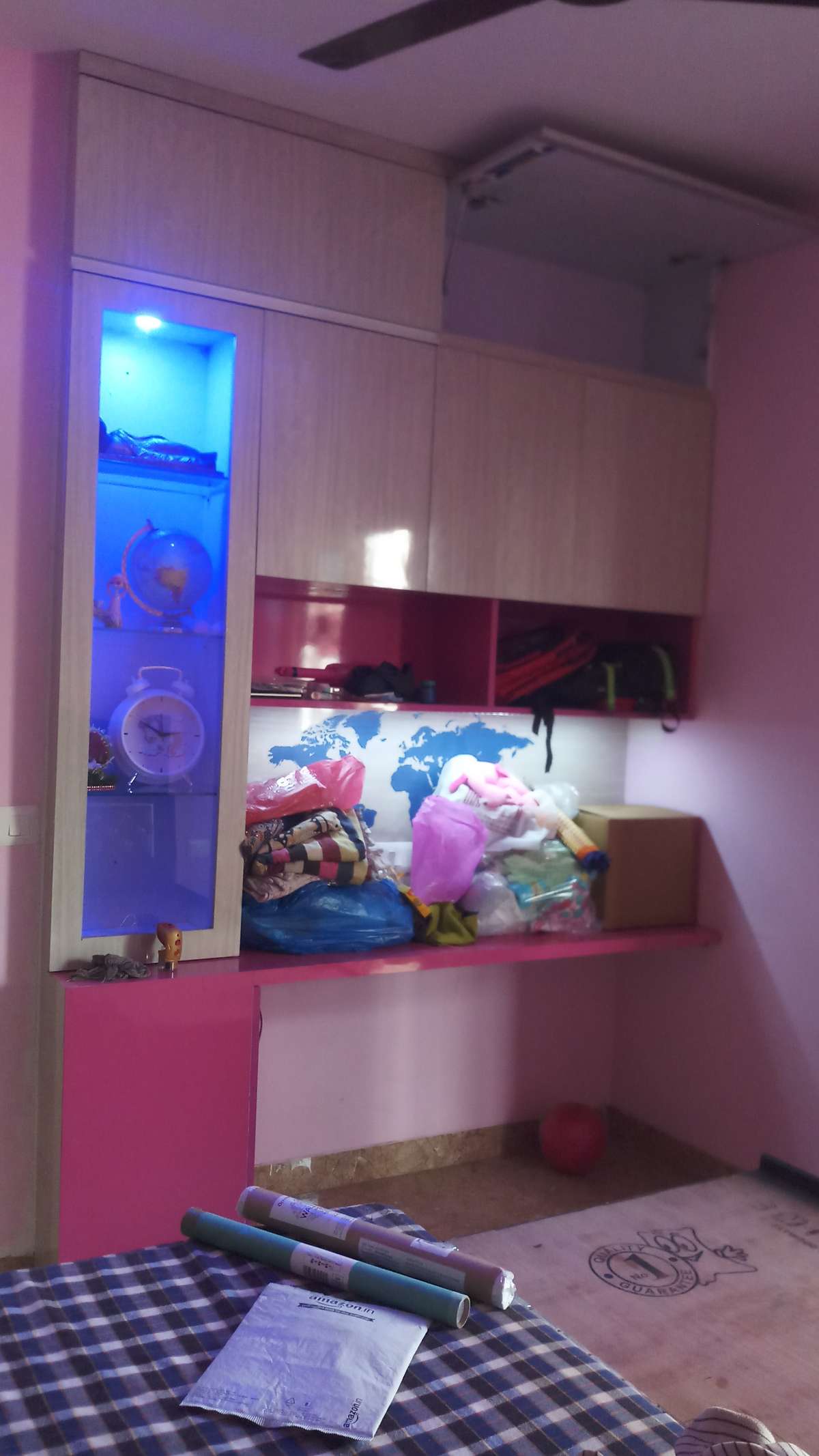 study table design, world map 