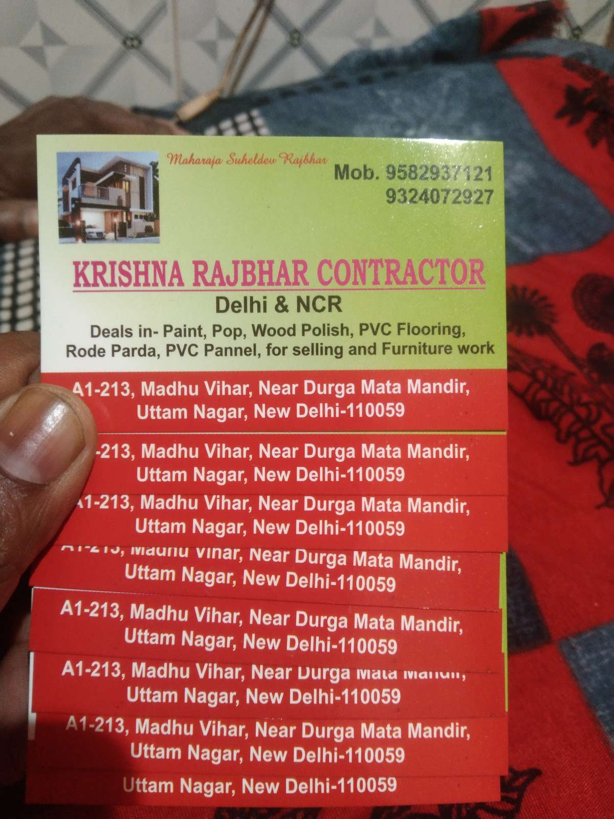 Krishna Rajbhar contacter painting Delhi NCR booking open 