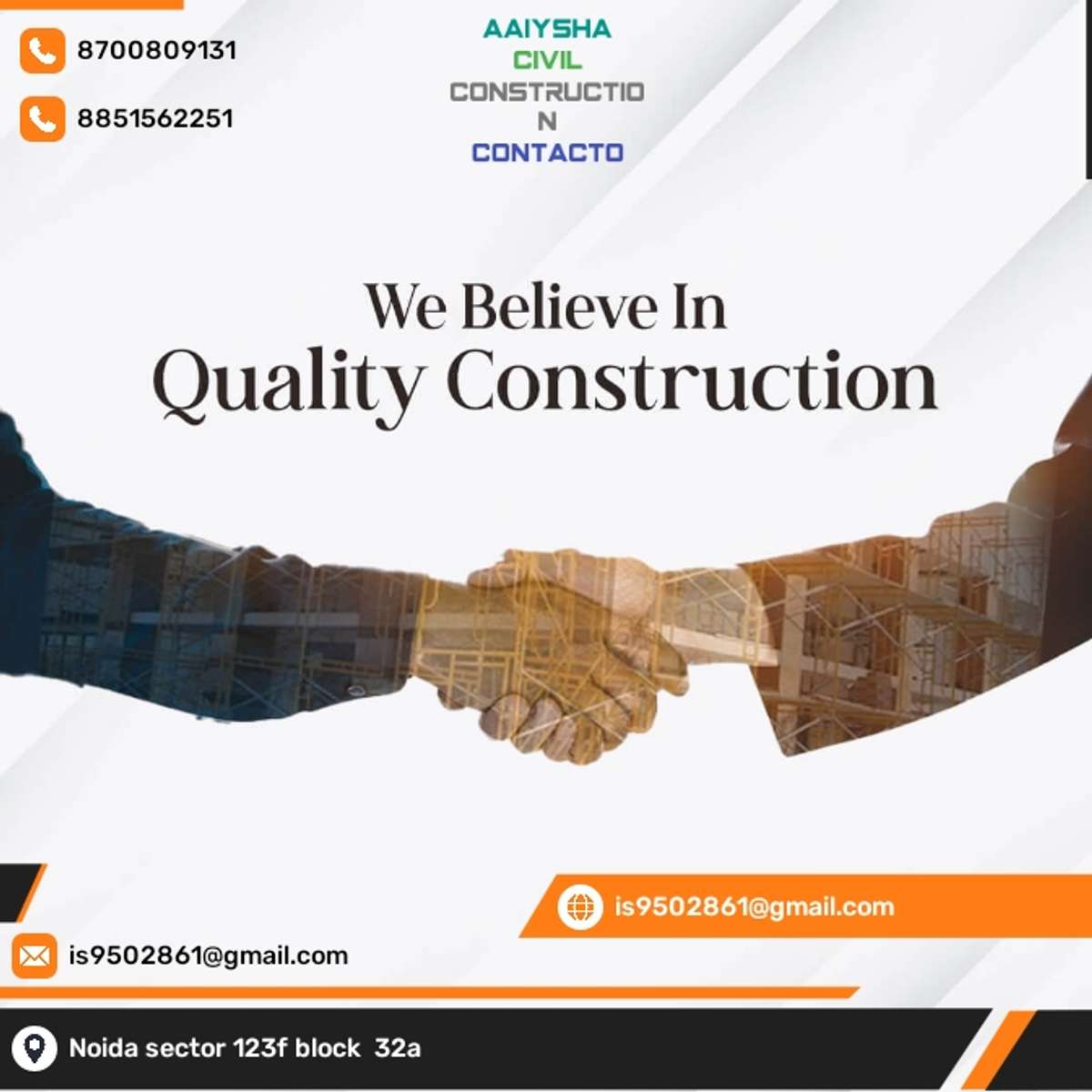 hallo sar contact me aayisha civil construction contactor