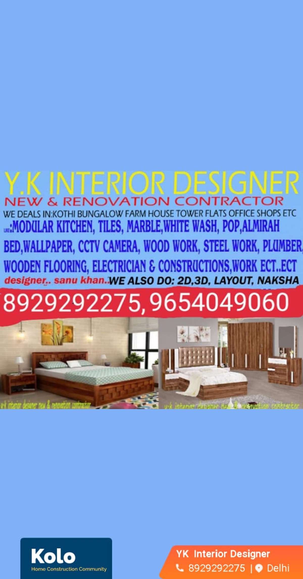 Y.K interior designer new and renovation contractor 