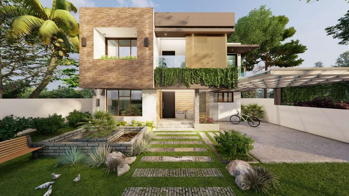 3d elevation 4 sides 3000/-