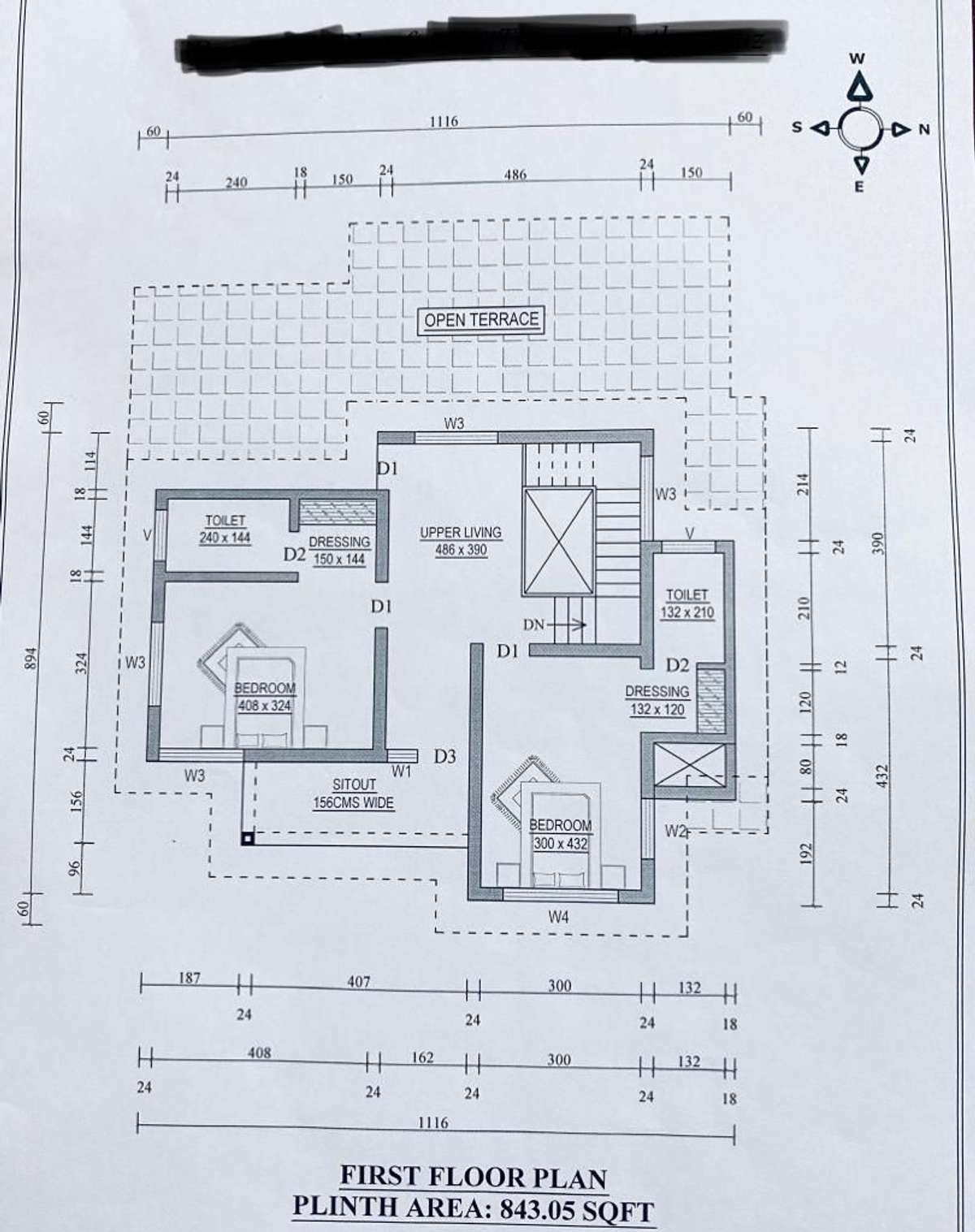 first floor - Total sqft - 2180 
