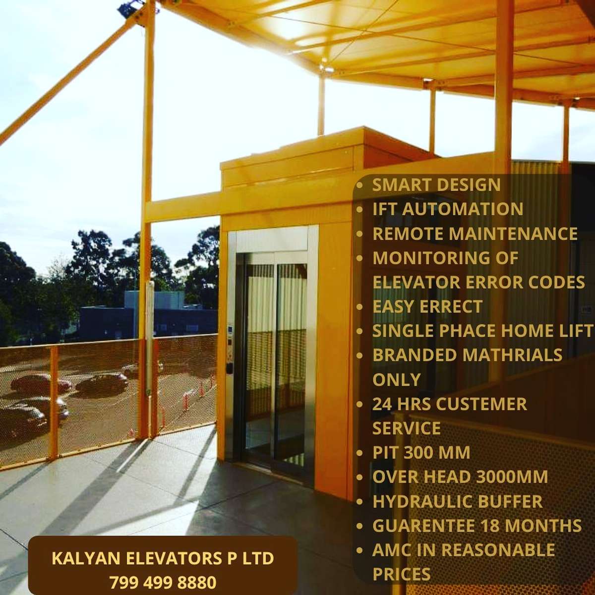 Kalyan Home Elevators offers the long-awaited solution to vertical mobility within homes at affordable prices and easy-to-use features. Our customized and aesthetically designed home lifts are easily installable in preexisting homes as well as houses under construction, and help you relieve the headache of climbing. More details:- 