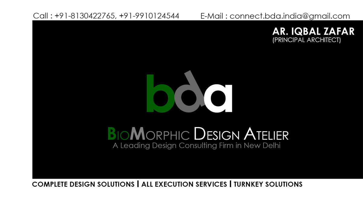 Hi,
Please connect with us.

Ar. Iqbal Zafar
Call: +91-8130-422-765