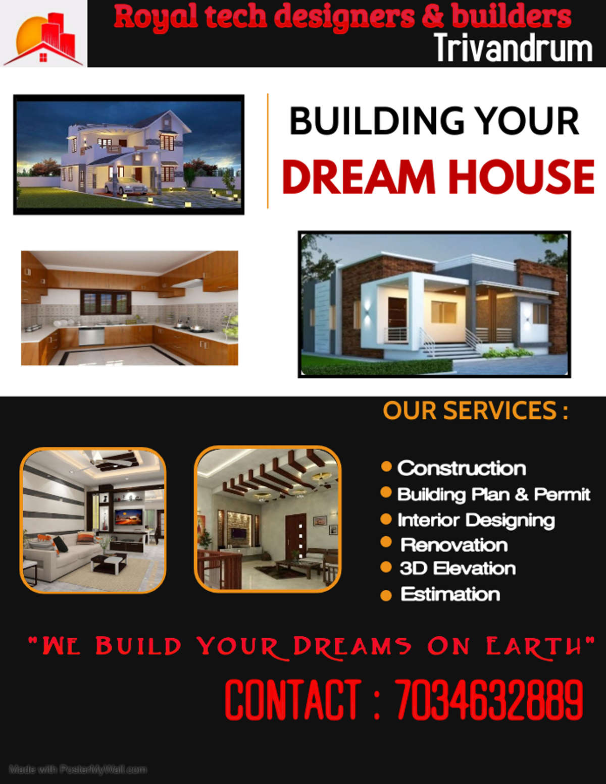 Madam, pls contact 👇

Royal Tech Designers & Builders Trivandrum 
