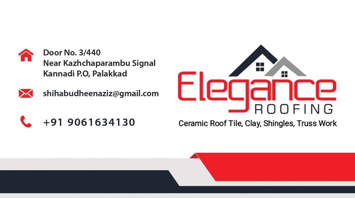 Hi sir,
    I am Shihab from Elegance Roofings Palakkad.
    Any Roofing requirements in Palakkad Area pls Contact & Consider my work.
    Elegance Roofings
    Palakkad
    Call:+91 9061634130
   
