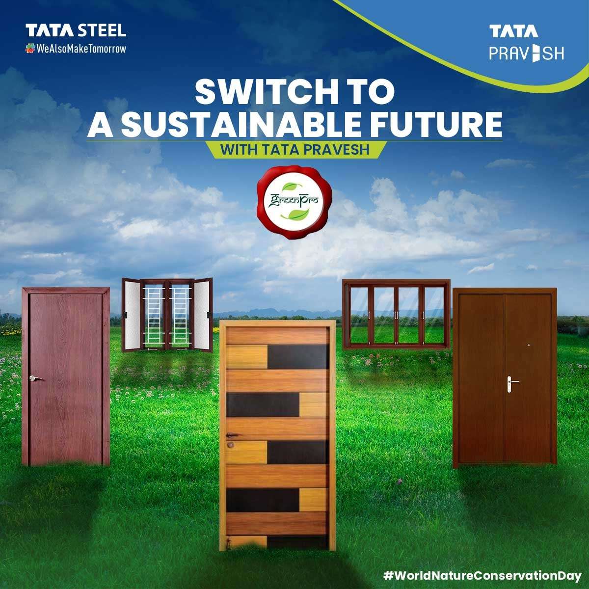 TATA PRAVESH doors and windows