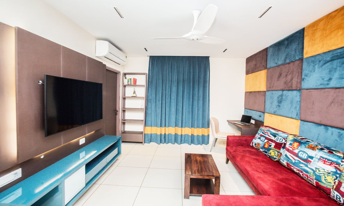 3 bedroom 1,500 sqft interior design by Posh Design in Brigade Xanadu ...