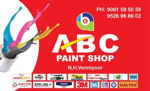 ABC PAINT SHOP Venniyoor