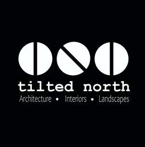 tilted  north