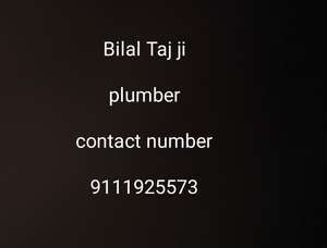 Bilal Taj ji plumber