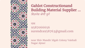 Gahlot construction ajmer