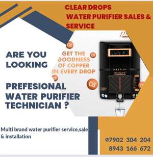 Clear drops water purifier service