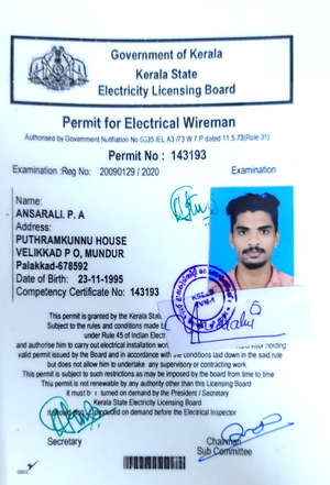 ANSAR ALI ELECTRICIAN